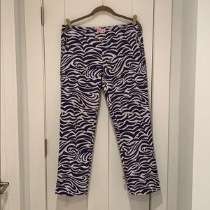 Lilly Pulitzer Blue Print Pants